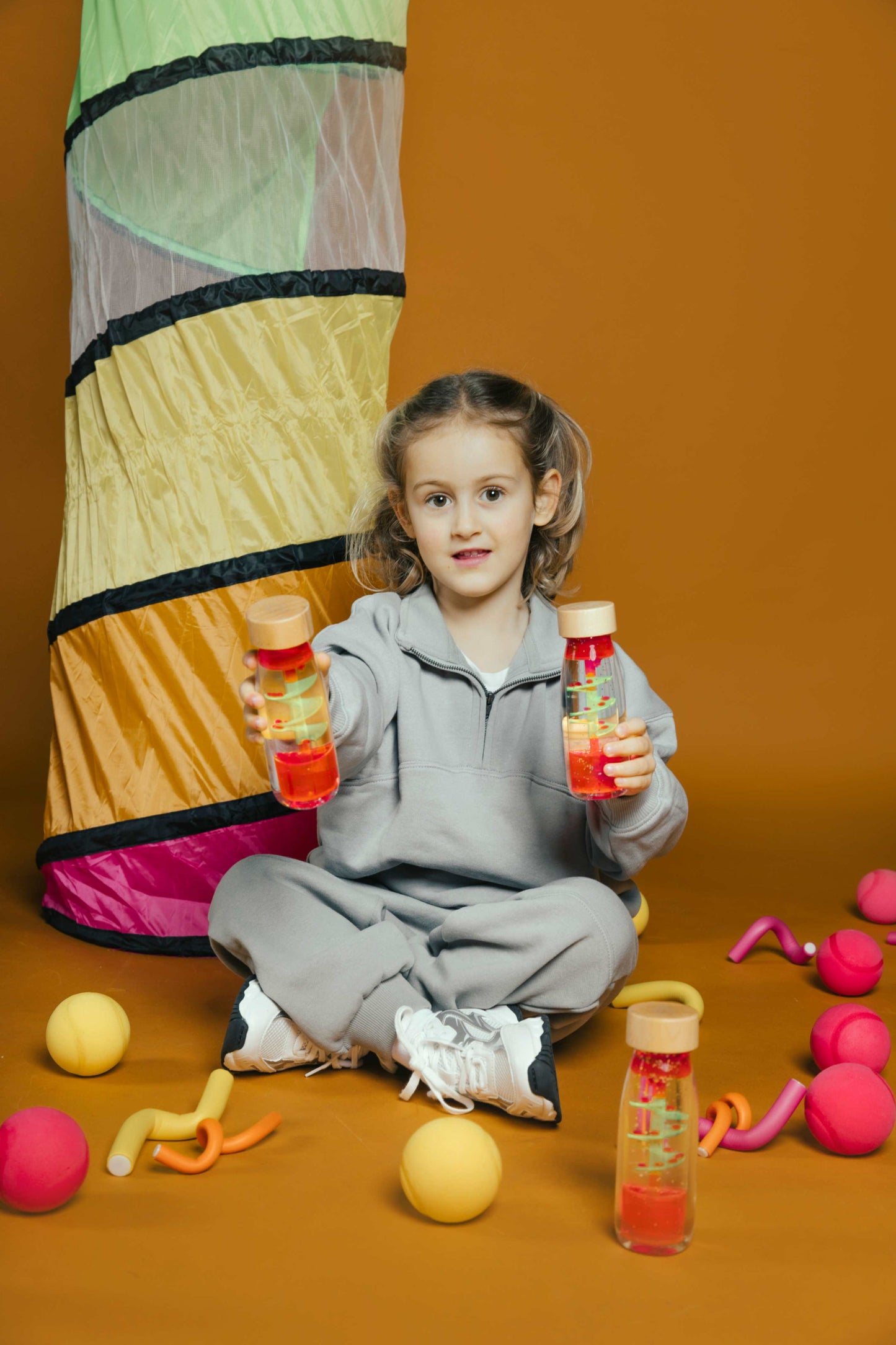 Sensorische fles – Spiraal Roze