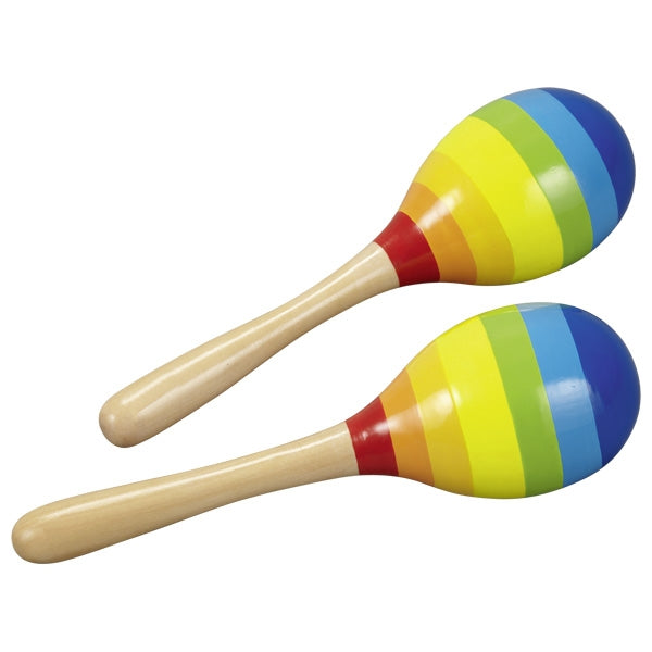 Set van regenboog maracas