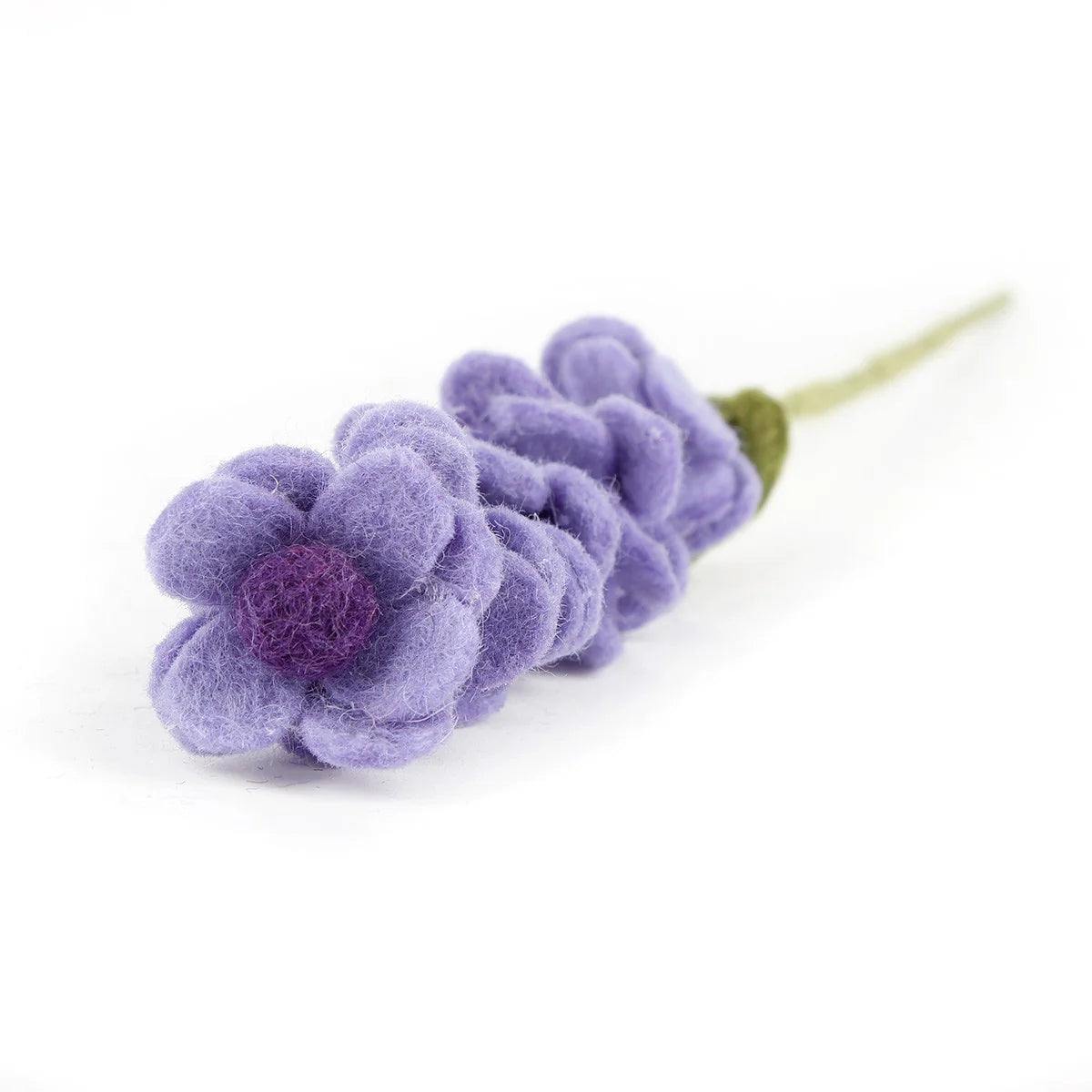 Bloem van wolvilt - Lavendel