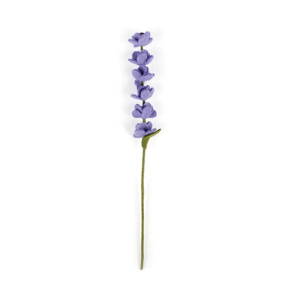 Bloem van wolvilt - Lavendel