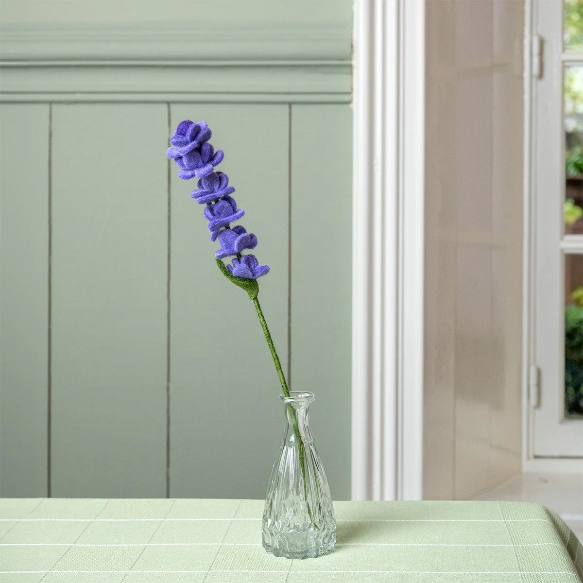 Bloem van wolvilt - Lavendel