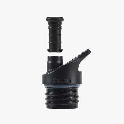 Klean Kanteen Sport Cap 3.0 dop - gedemonteerde onderdelen met tuit en cap los naast elkaar