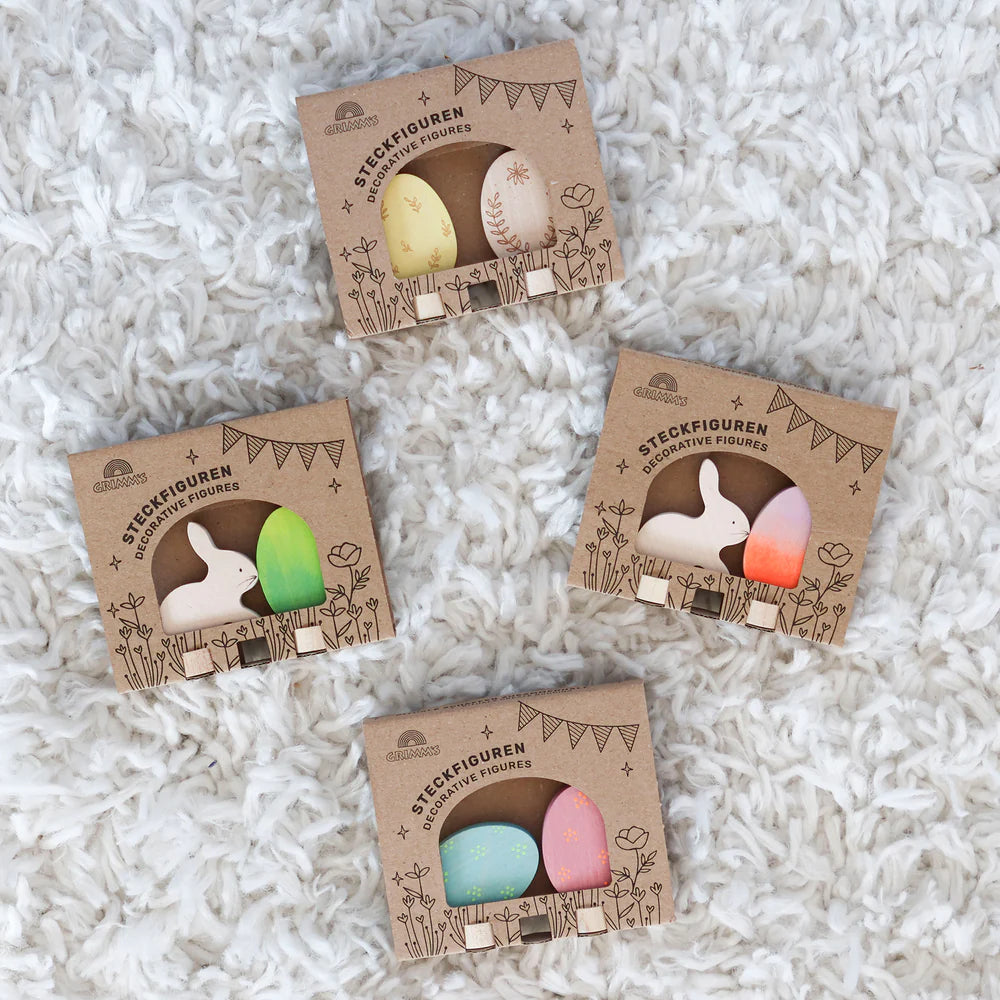 Steker setje Paaseieren - Geel