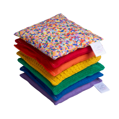 7 Pittenzakjes set - Regenboog + Super Confetti