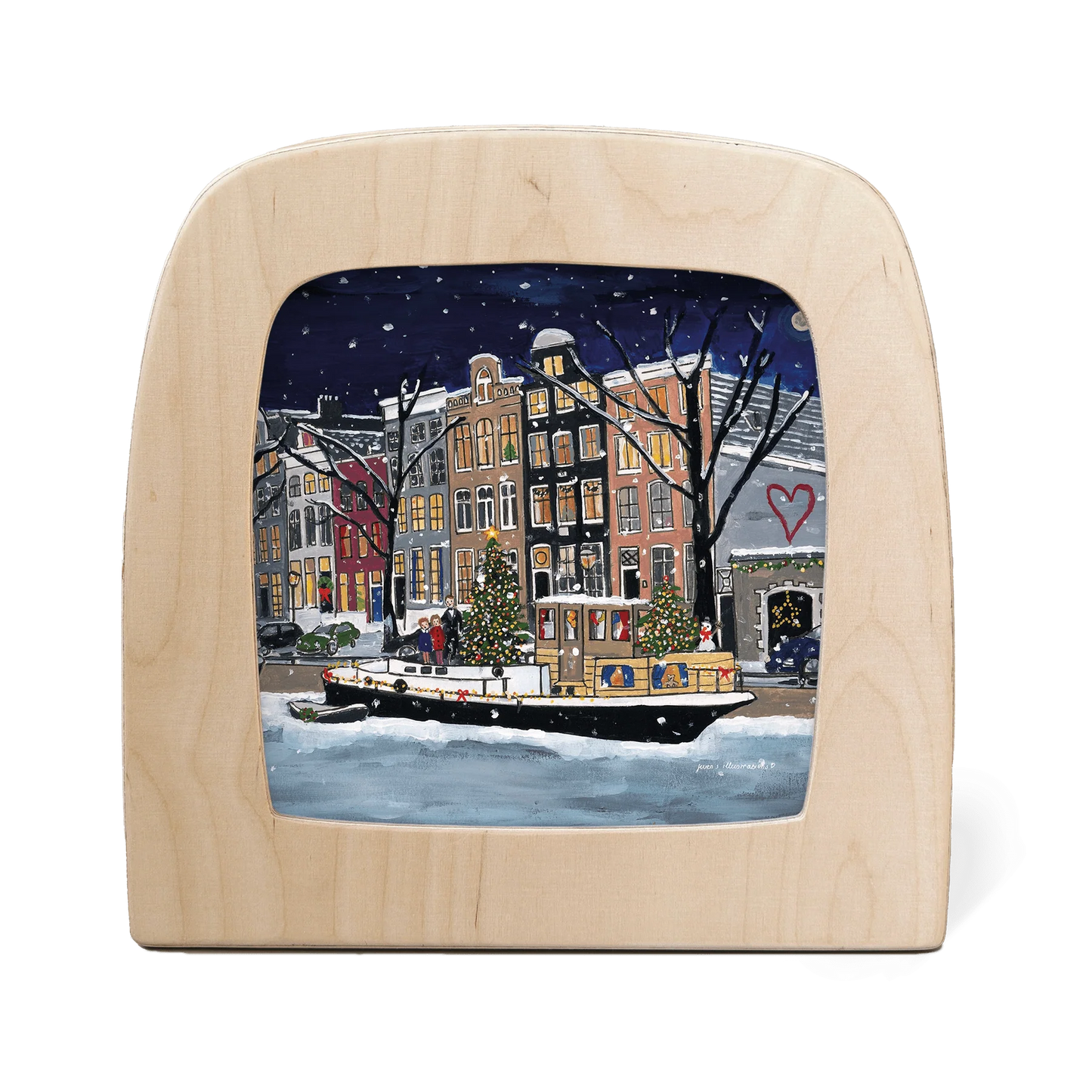 Toverplaat - Gwen's Illustraties - Kerst in Amsterdam