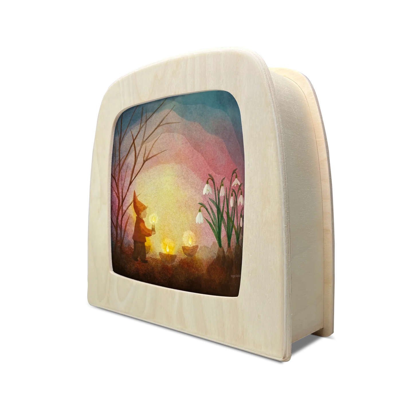 Toverplaat - Vogel Geluk - Aanmaakhout Lente