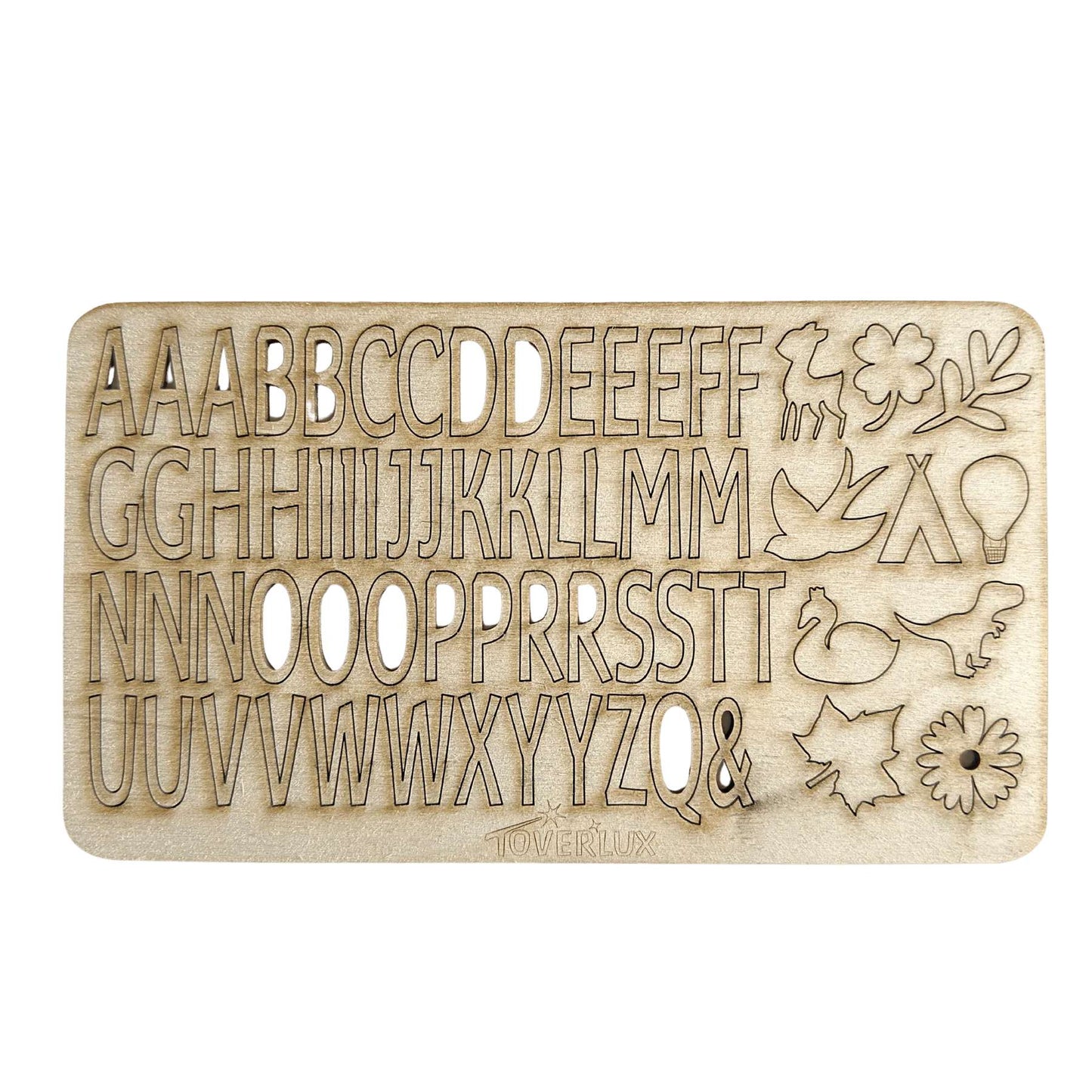 Versier je Toverlamp - Houten letters en symbolen