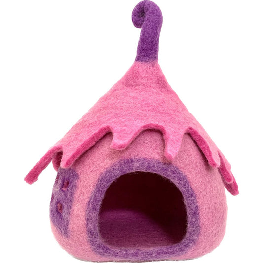Wolvilt Feeënhuisje - Roze