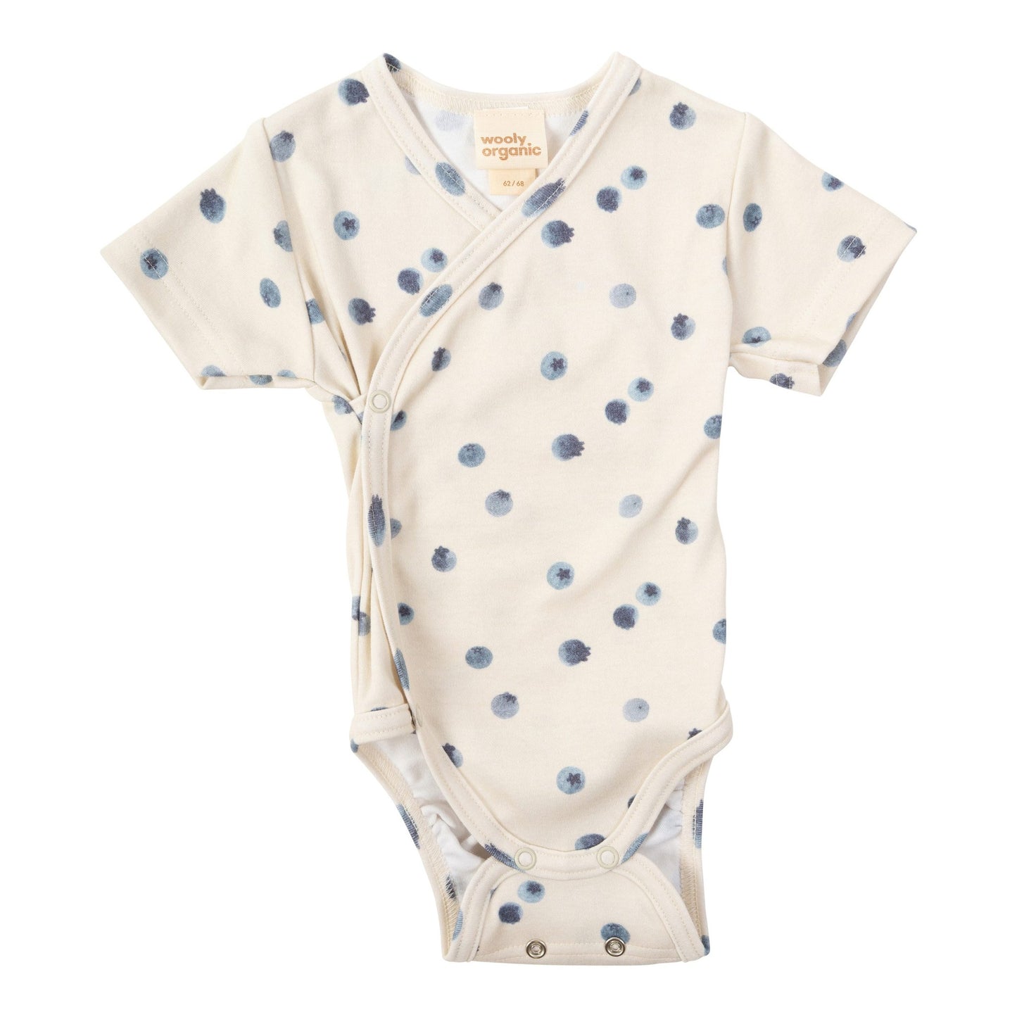 Wooly Organic Overslag Jumpsuit - Biologisch Katoen - Blueberry Breeze