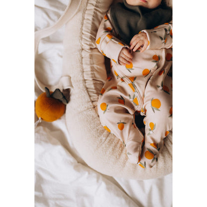 Wooly Organic Knuffel Rammelaar - Sinaasappel
