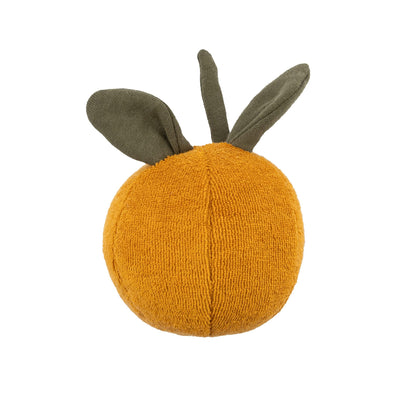 Wooly Organic Knuffel Rammelaar - Sinaasappel