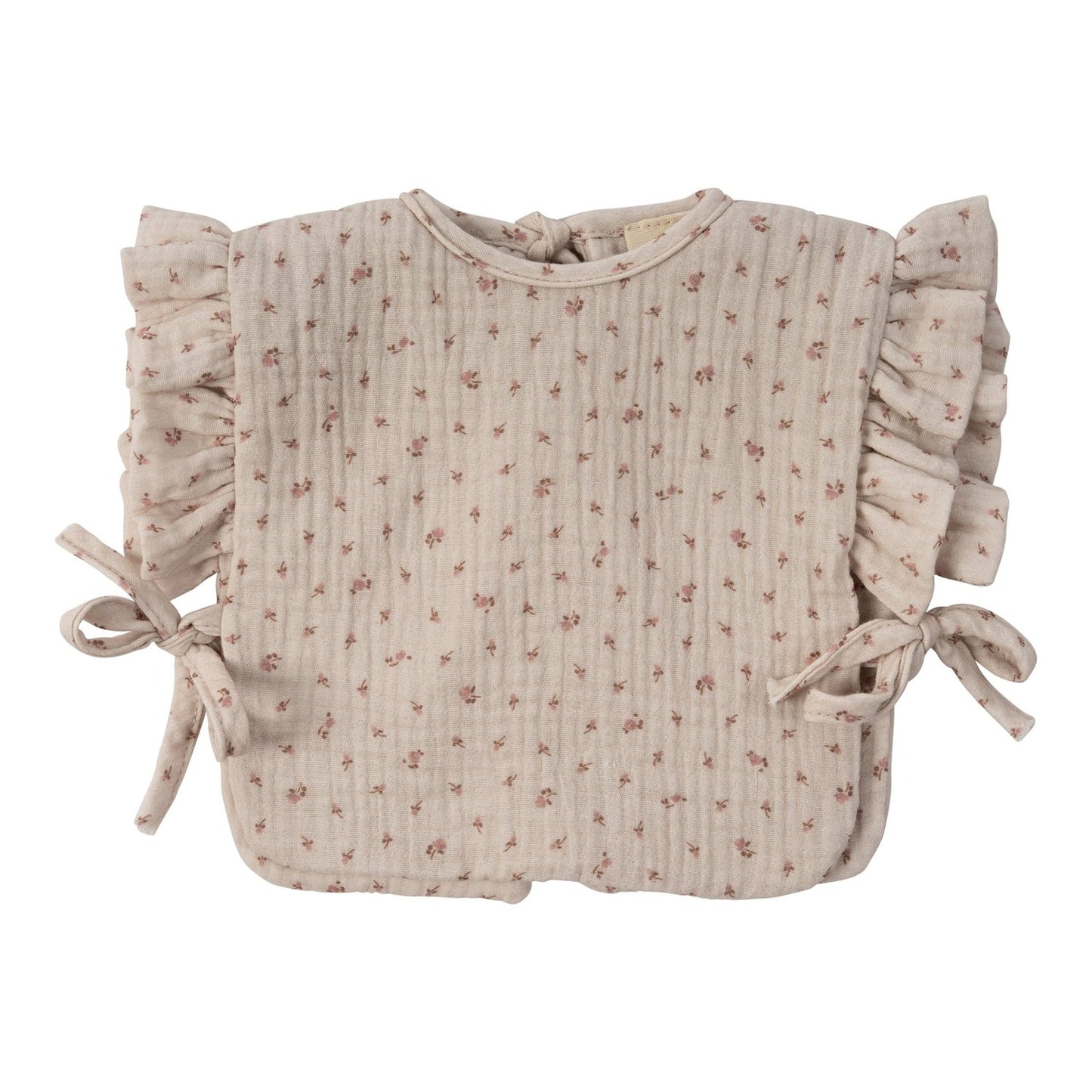 Wooly Organic Slabbetje - Waterproof - Pink Flowers
