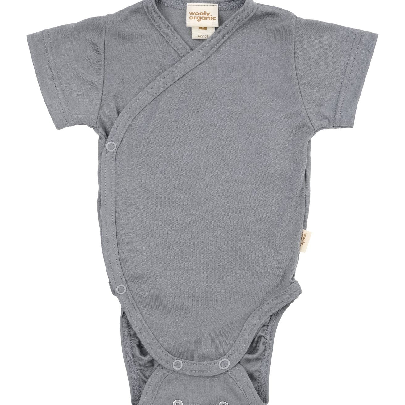 Wooly Organic Overslag Romper korte mouw - Biologisch Katoen - Night Owl