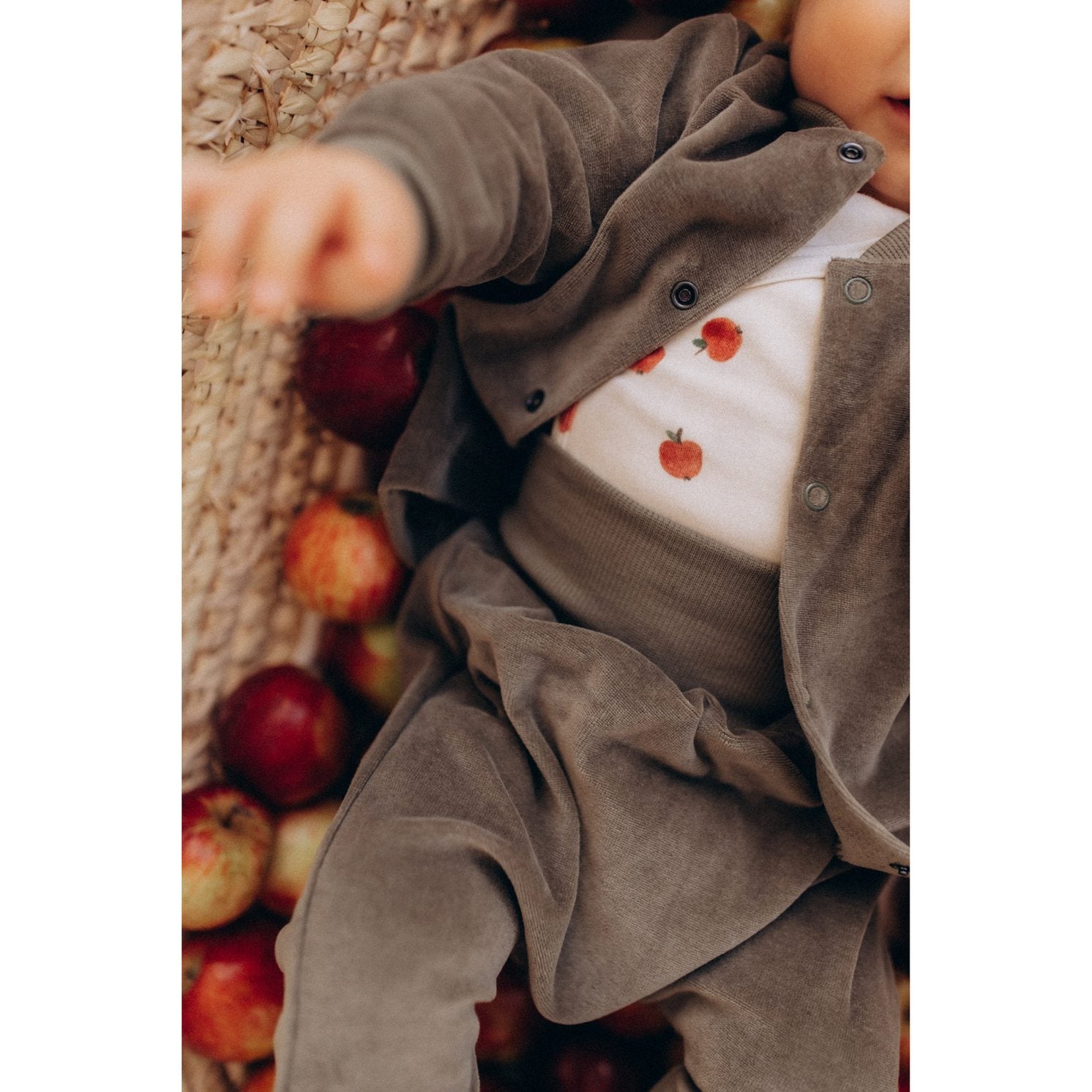 Wooly Organic Overslag Romper - Biologisch Katoen - Apples