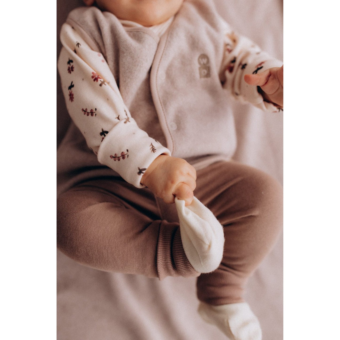 Wooly Organic Overslag Romper - Biologisch Katoen - Nordic Flora