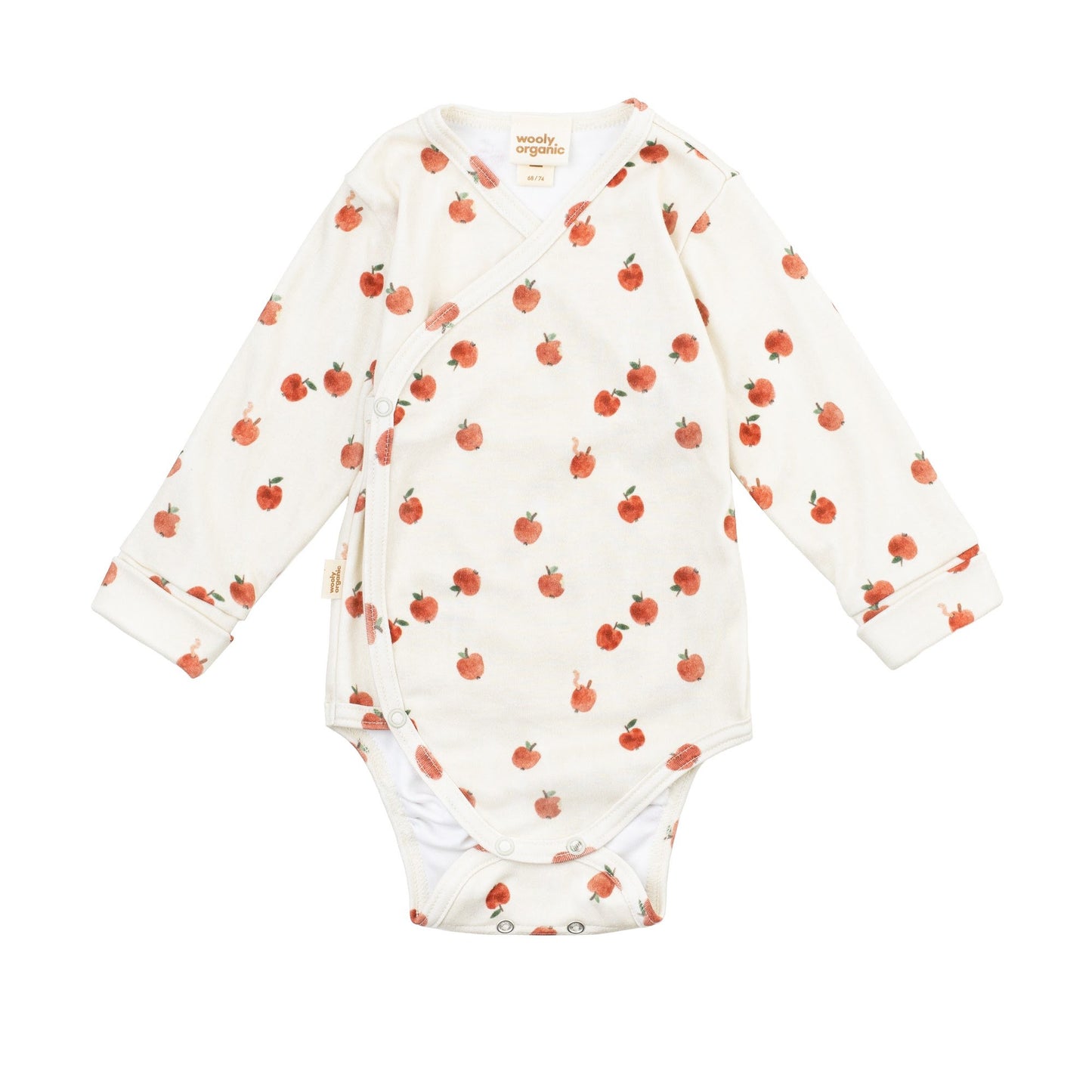 Wooly Organic Overslag Romper - Biologisch Katoen - Apples