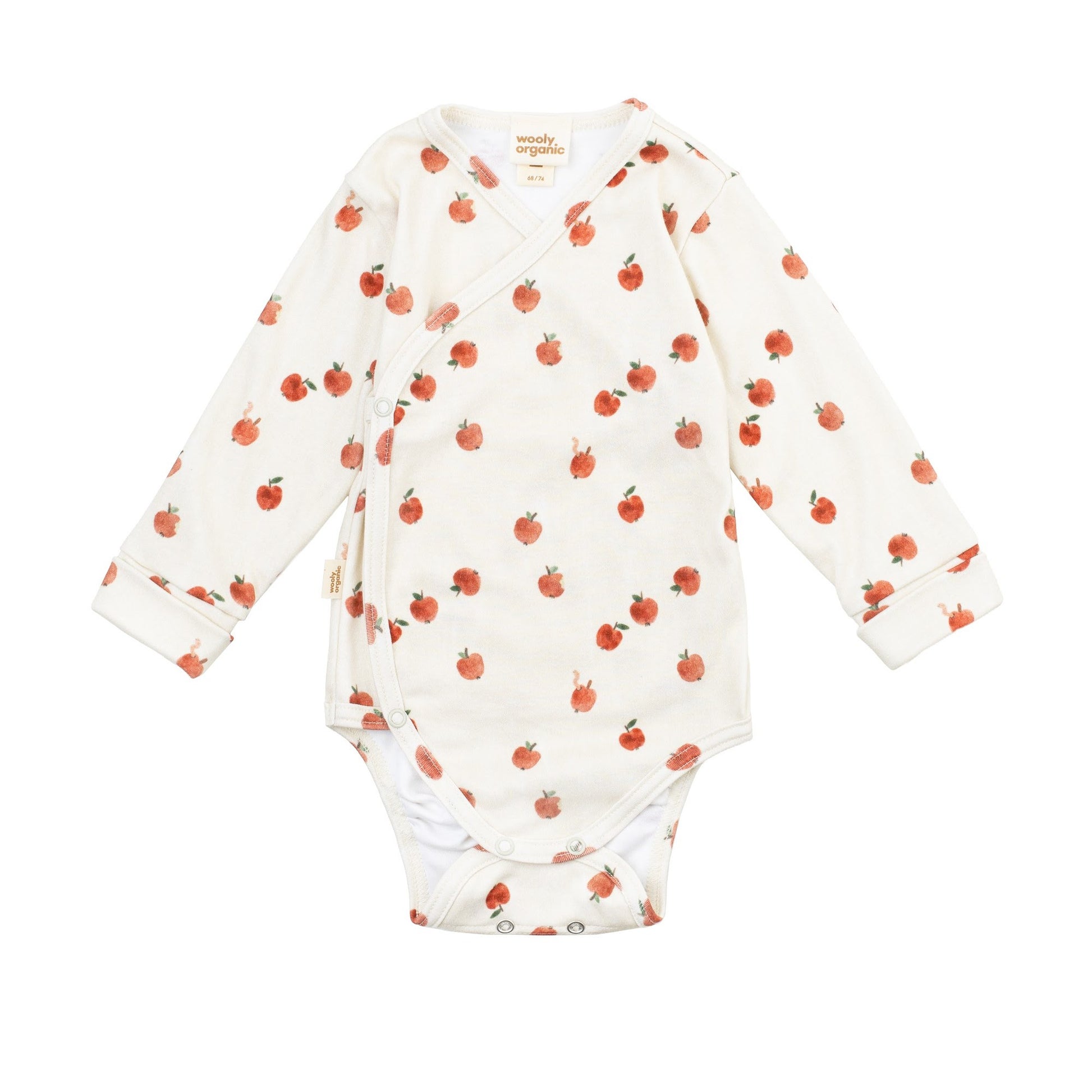 Wooly Organic Overslag Romper - Biologisch Katoen - Apples