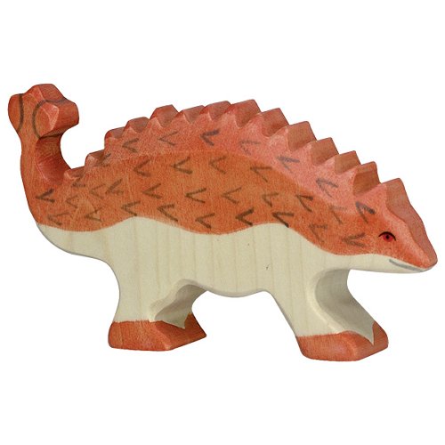 Holztiger houten ankylosaurus