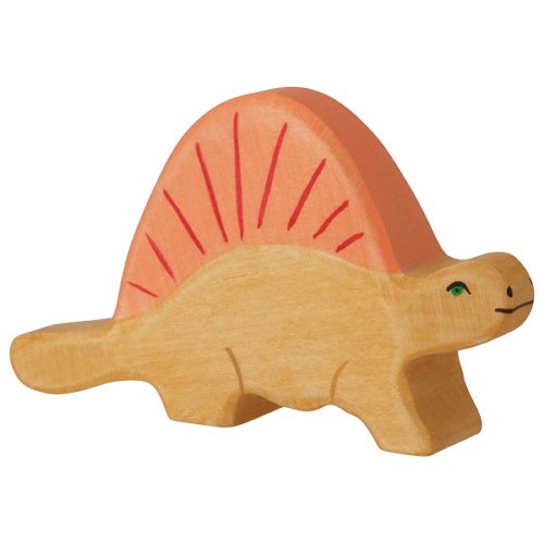 Holztiger houten dier dino dimetrodon dinosaurus