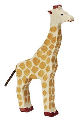 Holztiger giraffe houten dier