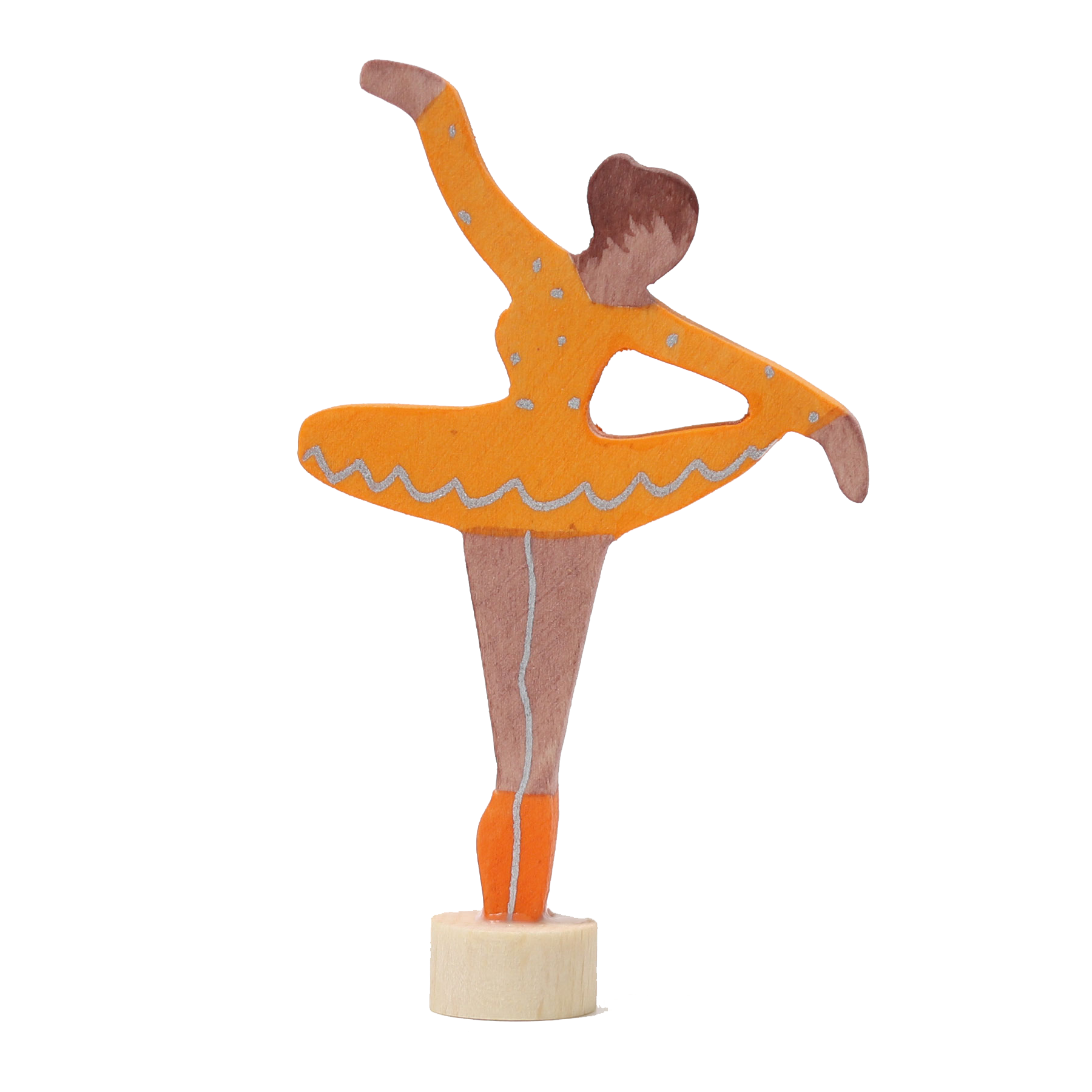 Grimms steker ballerina oranje