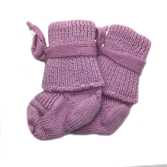 Hirsch newborn sokjes wol roze
