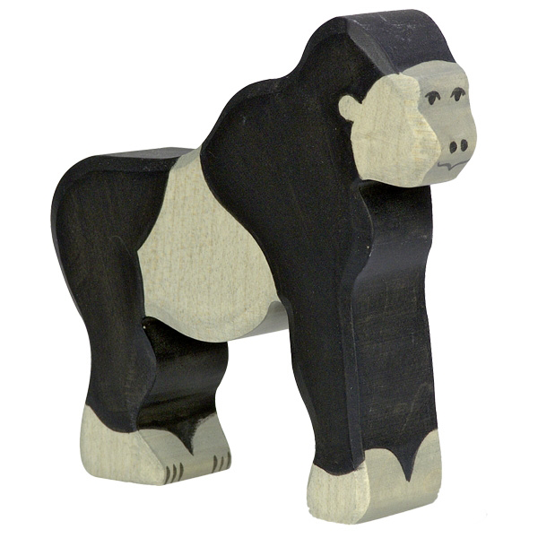 Holztiger houten dier gorilla aap