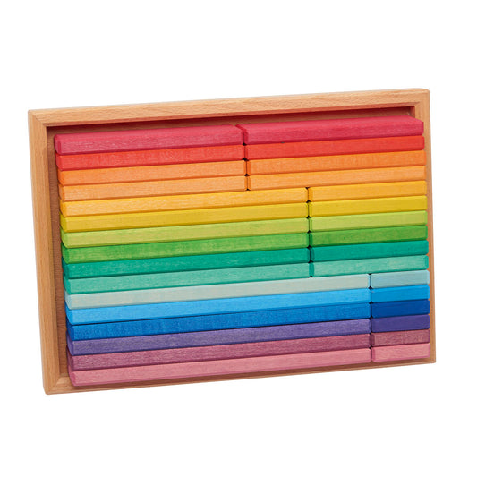 Regenboog bouwblokken [32 delig]