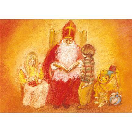 Marjan van Zeyl ansichtkaart Sinterklaasfeest